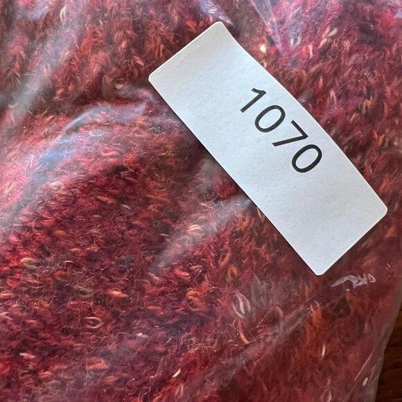 a new day Women's M Red Speckle Braided Woven Knit Sweater‎ Comfy Cozy Fall - Picture 9 of 12